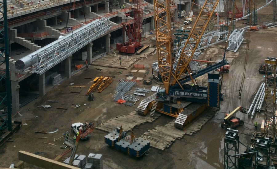 U.S. Bank Stadium under construction