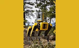 Boston dynamics spot robot trimble x7 3d scanning system