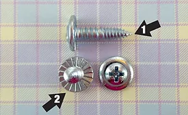 Ductwork fastener phillips wafer head