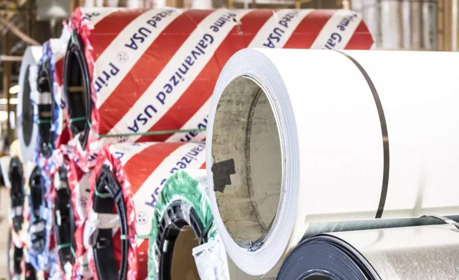 Galvanized steel rolls