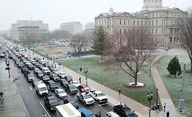 Gridlock michigan protest