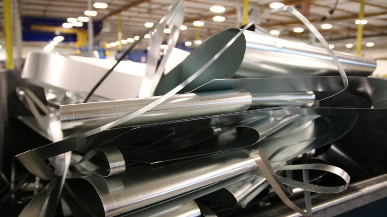 Scrap sheet metal