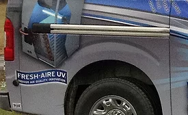 E  truck close up of fauv products